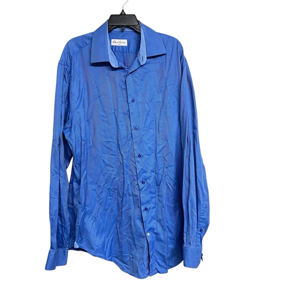 Mens‎ Robert Graham Blue Textured Long Sleeve Button Down Shirt